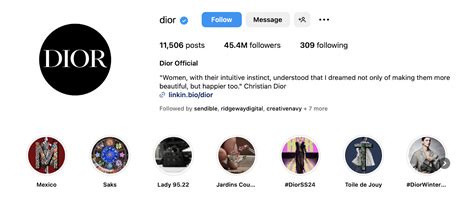 aumento social dior|dior digital marketing.